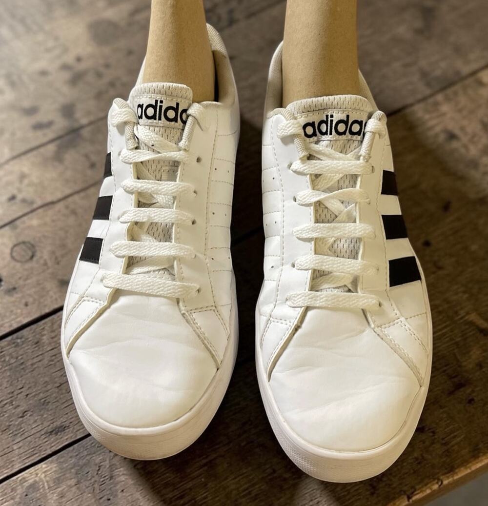 Adidas Men's Tennis Shoes Grand Court Size 8 Sneakers Athletic White Black